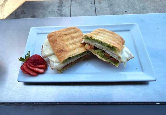 Pesto Turkey Panini.